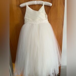 Ivory flower girl dress